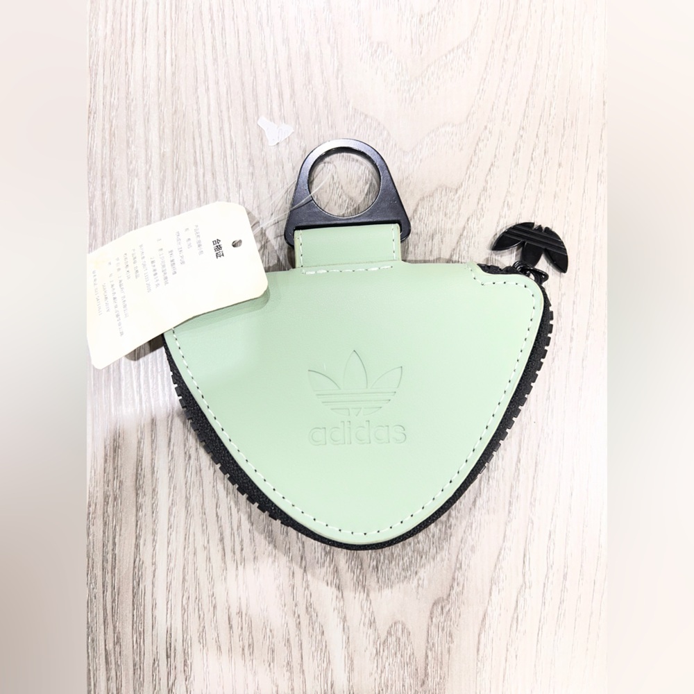 adidas Light Green Trefoil Coin Pouch